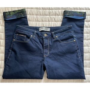 NWOT Beija Flor for Soft Surroundings “Jennifer” Skinny Jeans w/ Decorative Cuff